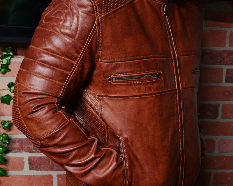 F Jackets Austin Men's Waxed Brown Leather Cafe Racer Jacket Review