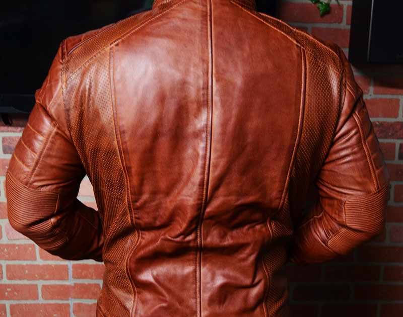 F Jackets Austin Men's Waxed Brown Leather Cafe Racer Jacket Review