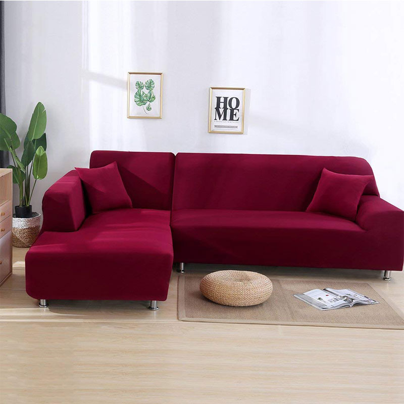 L Shape Corner Sofa Cover Modern Elastic Sofa Cover For Living Room