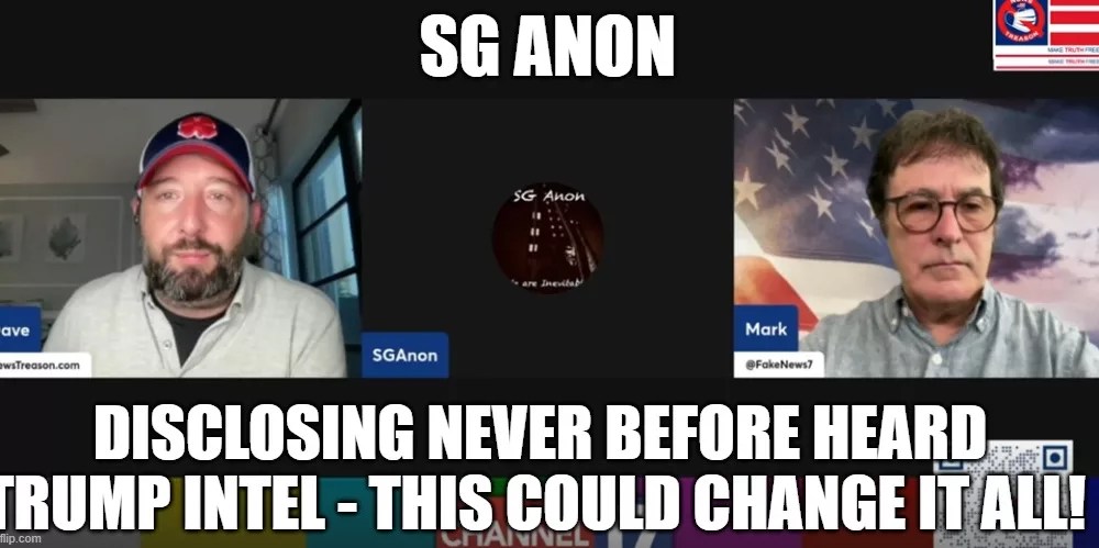 Sg Anon Disclosing Never Before Heard Trump Intel This Could Change