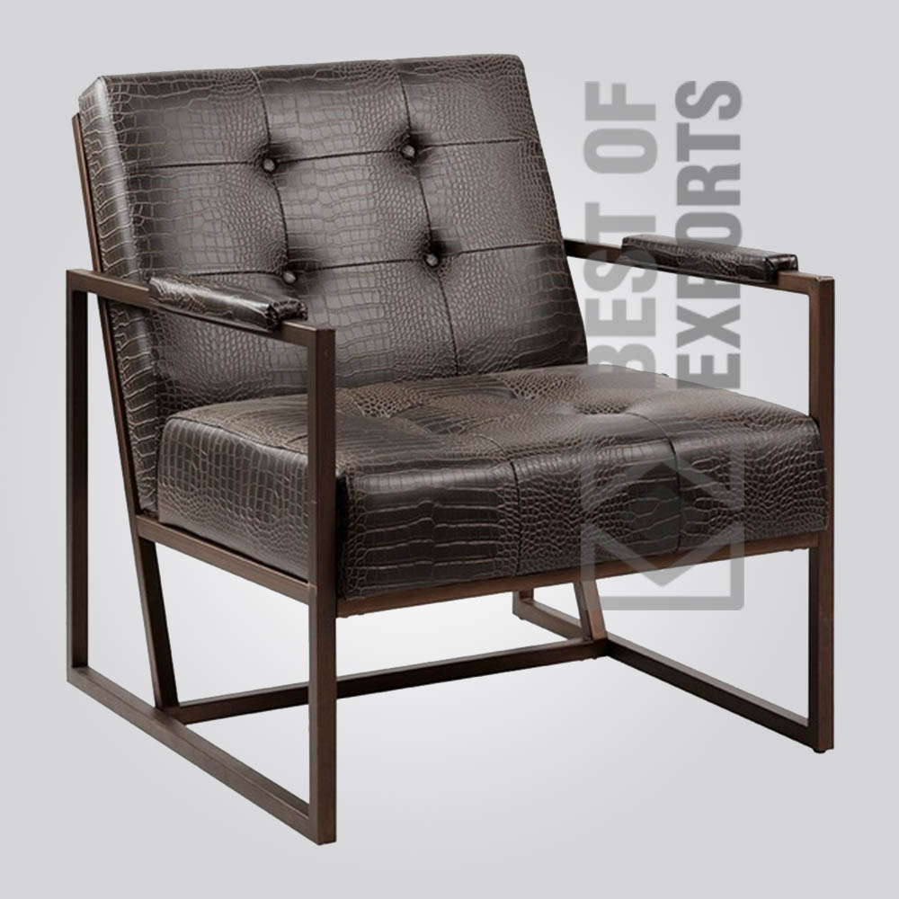 Modern Leather Armchair Best of Exports