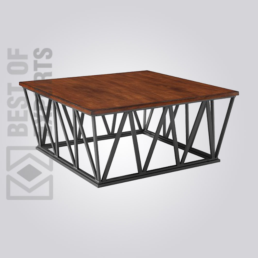 Industrial Square Coffee Table Best of Exports