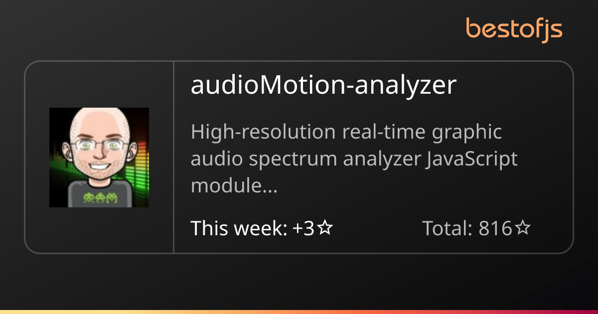 Best of JS • audioMotionanalyzer