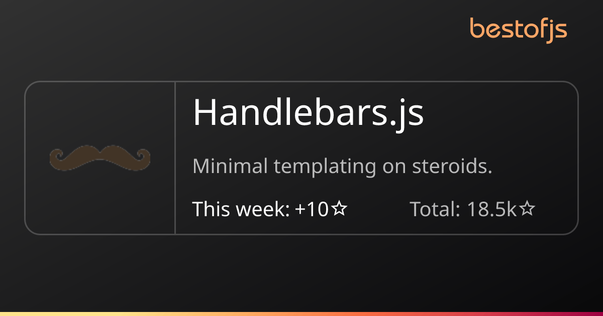 Best of JS • Handlebars.js