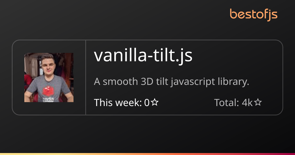 Best of JS • vanillatilt.js