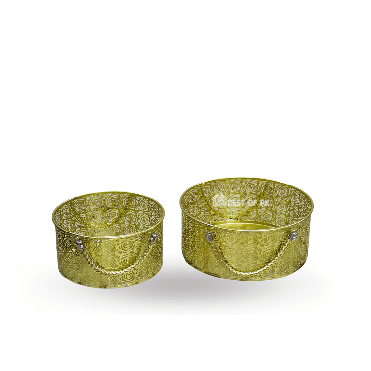 Round Metal Basket (Pair) » BEST PRICES of 2023 Buy Online Maison