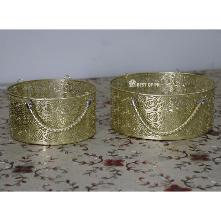 Round Metal Basket (Pair) » BEST PRICES of 2023 Buy Online Maison