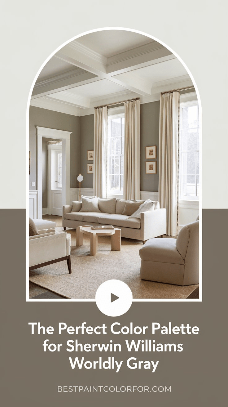 The Perfect Color Palette for Sherwin Williams Worldly Gray Best Paint Color For