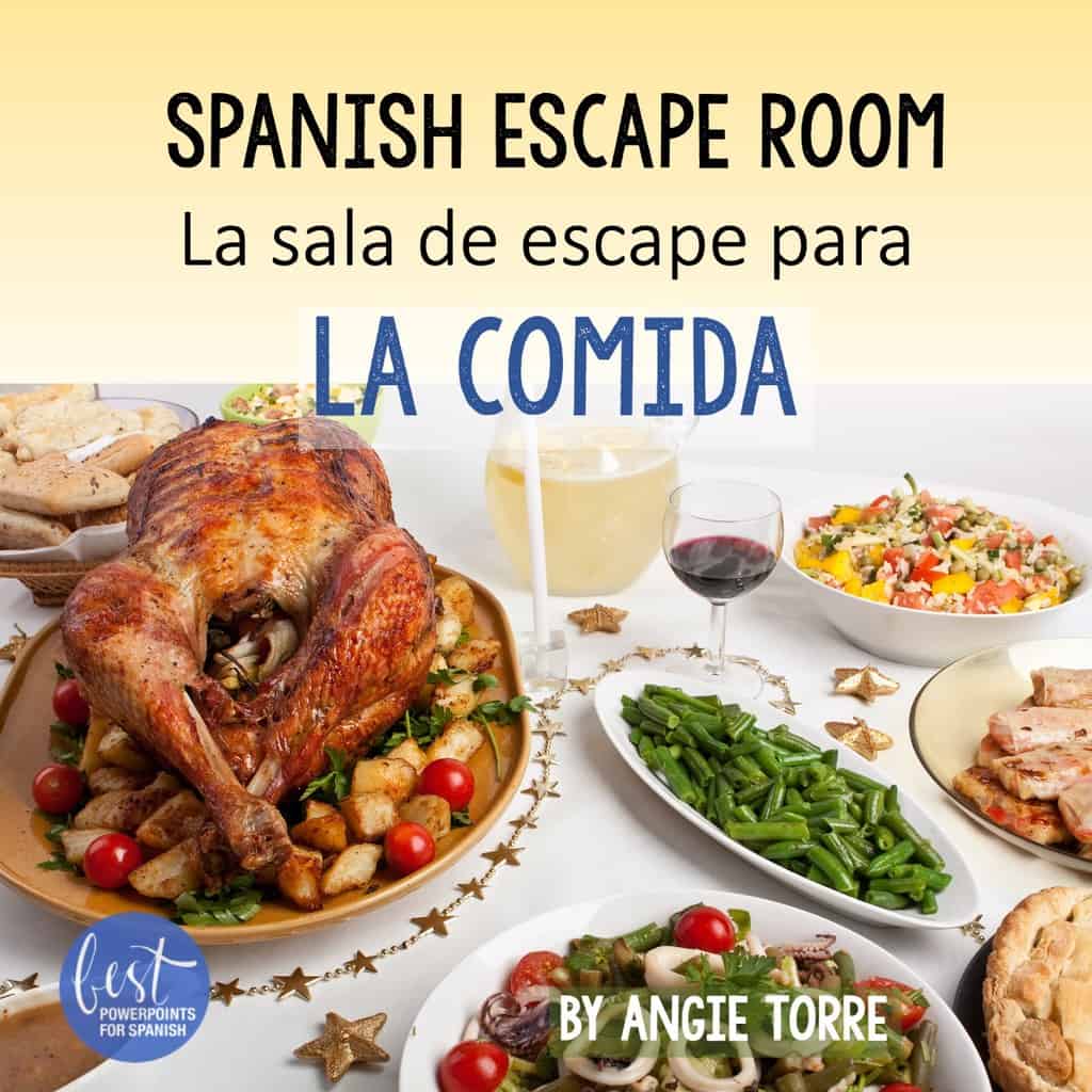 Digital Escape Room for Spanish Food and Drinks Best PowerPoints for Spanish & French