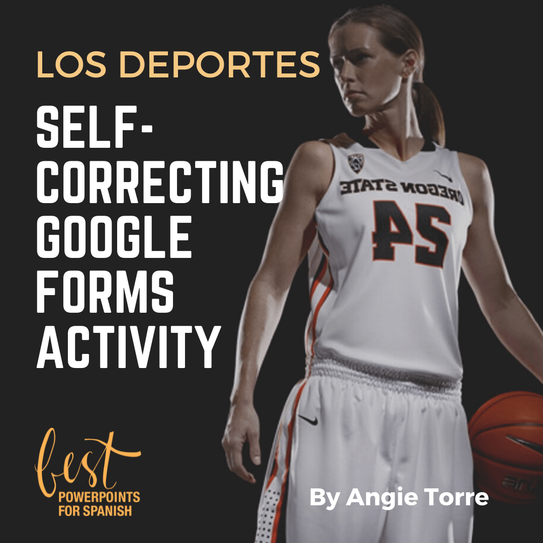 Los deportes Spanish Sports Vocabulary Google Forms Activities or