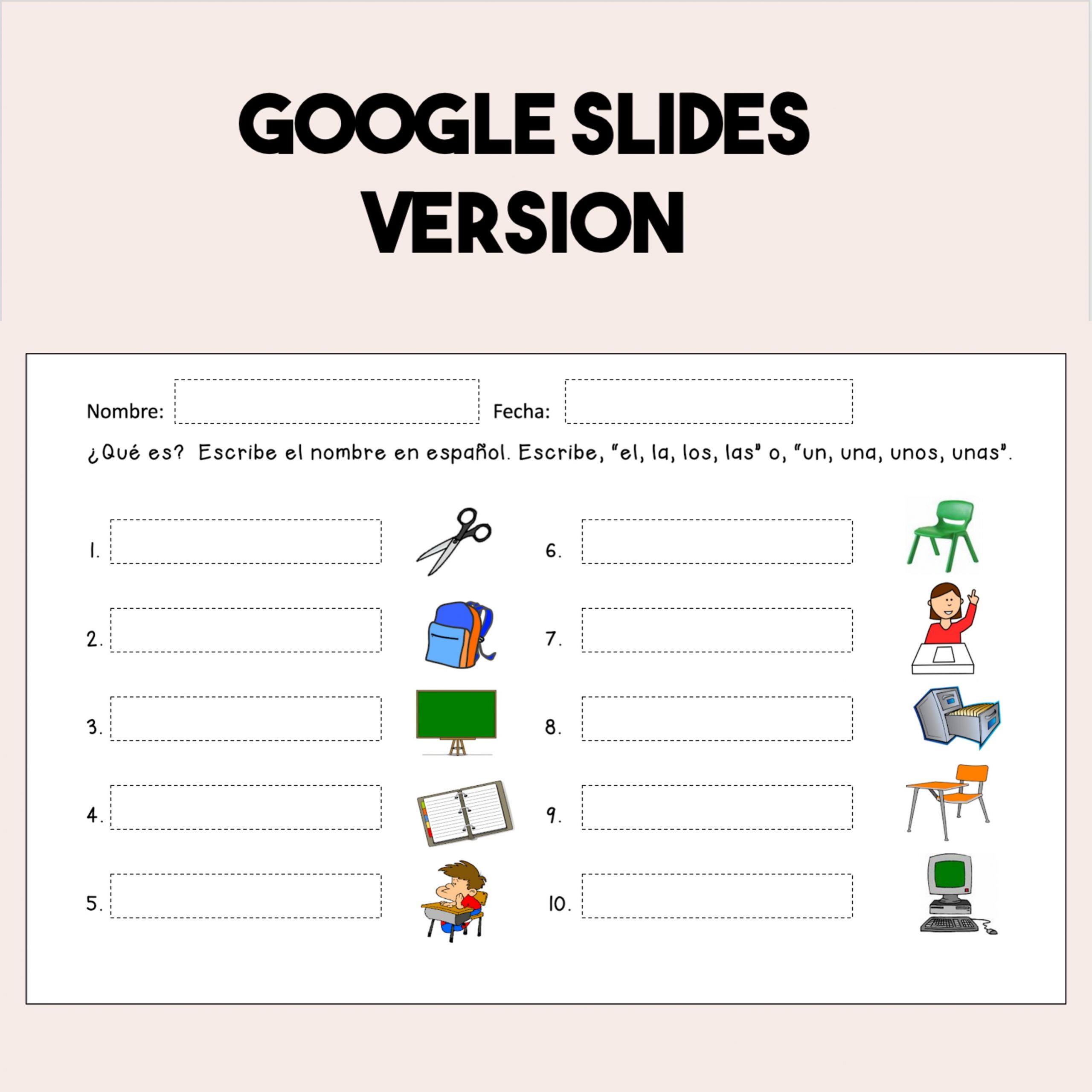 Spanish Possessive Adjectives Dice Game and Paired Speaking