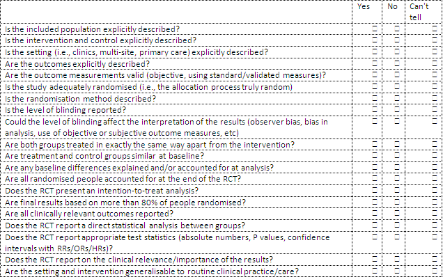 Appraising 2armed randomised controlled trials BMJ Best