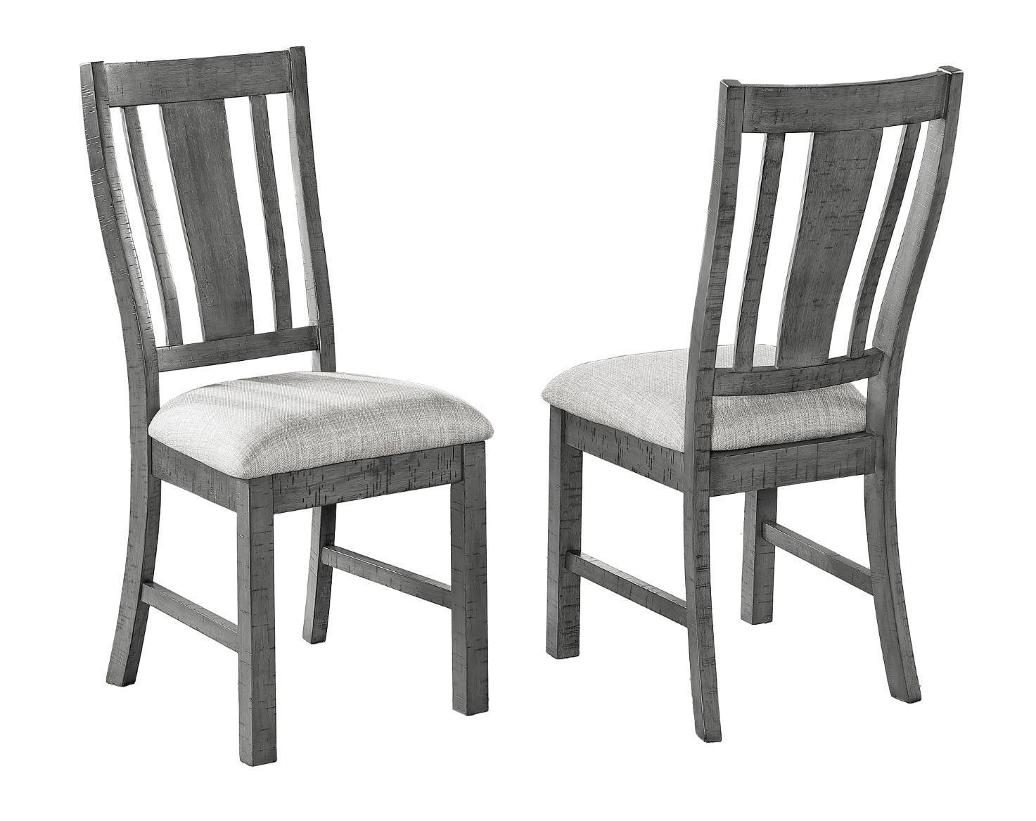 D189SC2 Rustic Gray Linen Chairs Best Quality Furniture