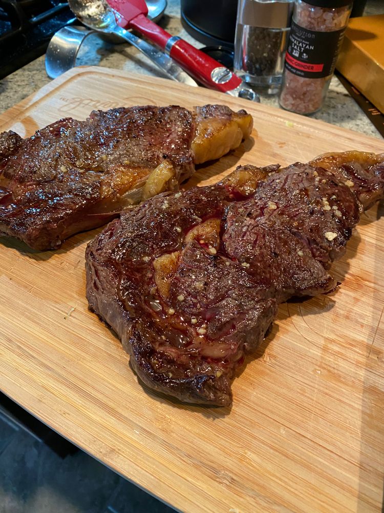 PAN SEARED GARLIC RIBEYE STEAK QuickRecipes