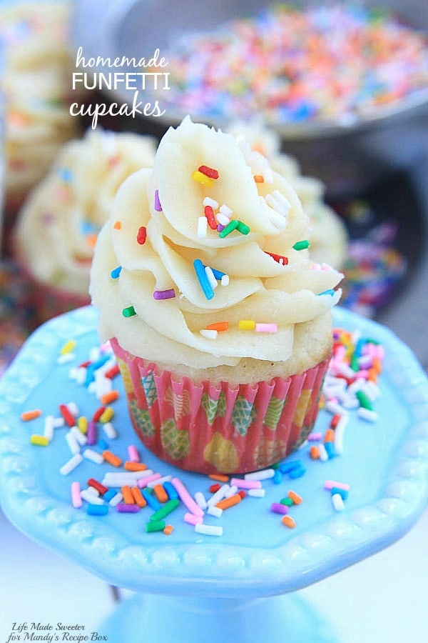Homemade Funfetti Cupcakes