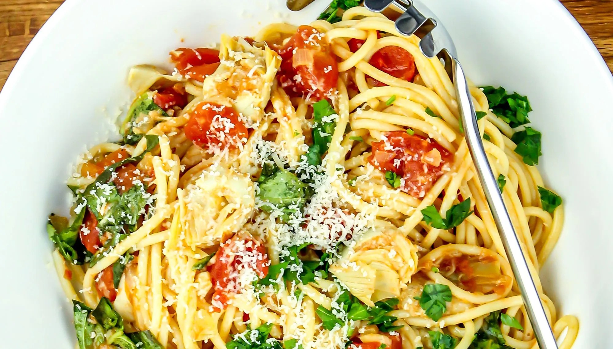 Tomato and Artichoke Pasta BestRecipes.co