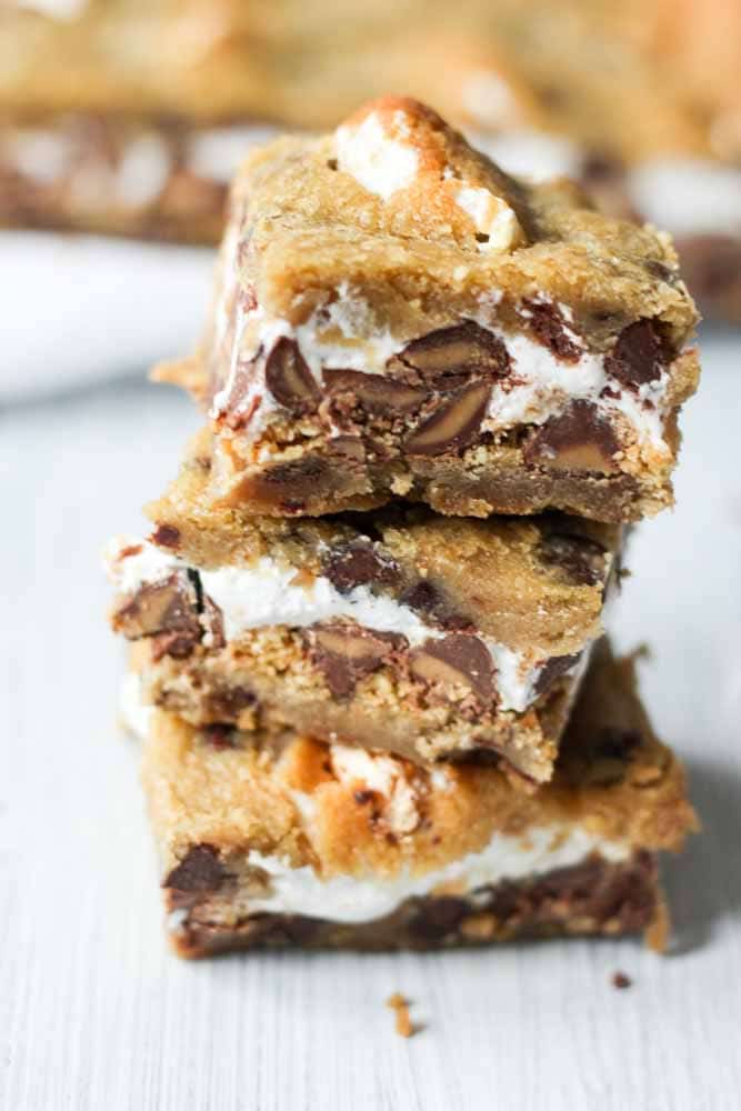Chocolate Chip Cookie S Mores Bars What Molly Made