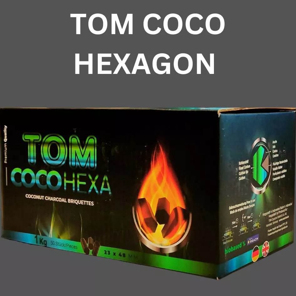 Tom Coco Hexagon 1 KG cartoons Shisha hookah charcoal