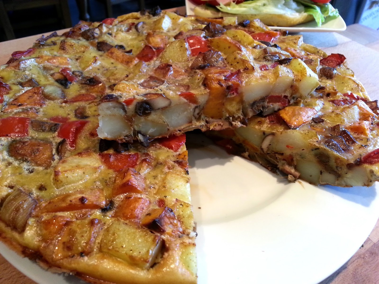 SW recipe Roasted Vegetable Tortilla Best Slimming World