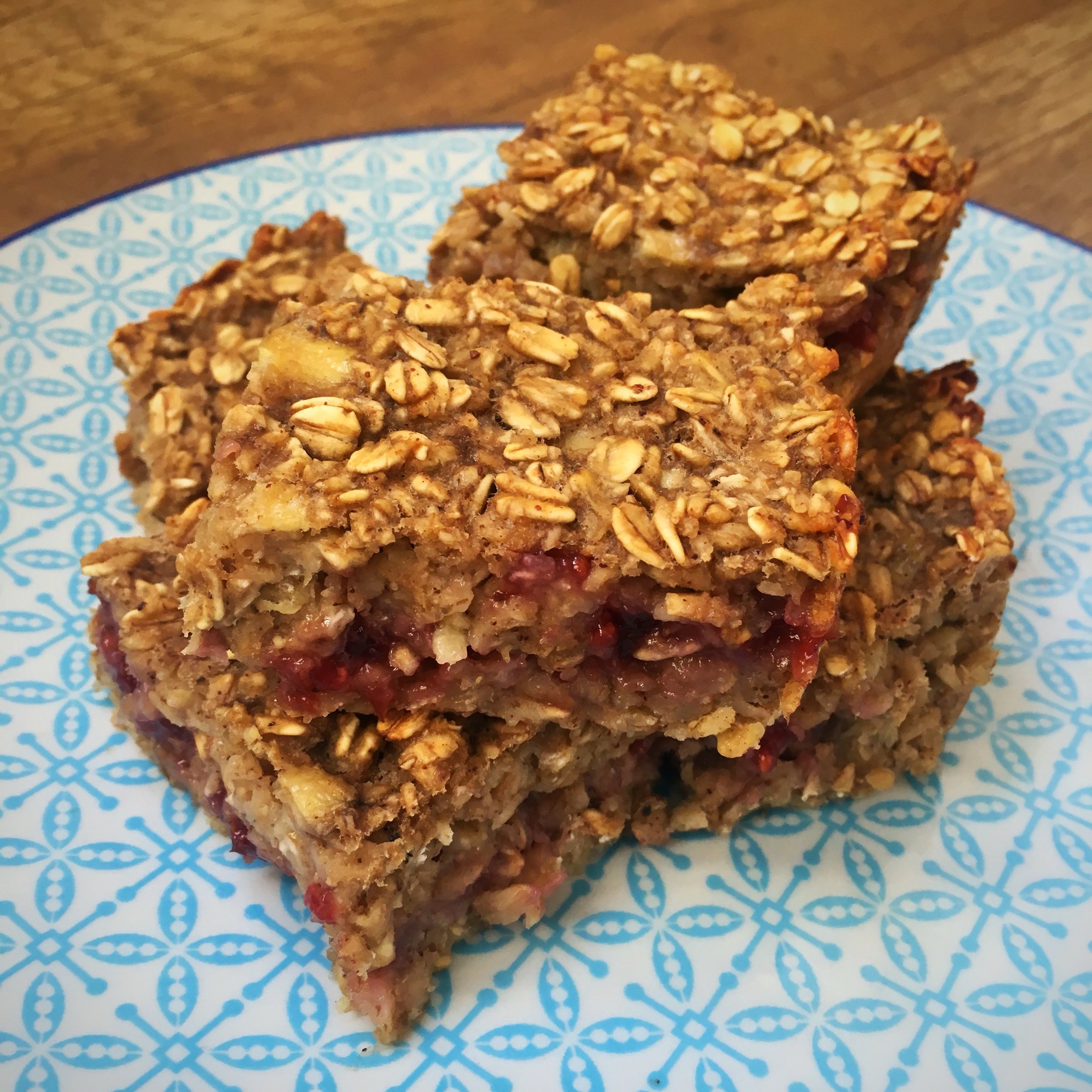 SW recipe Very berry jam flapjacks