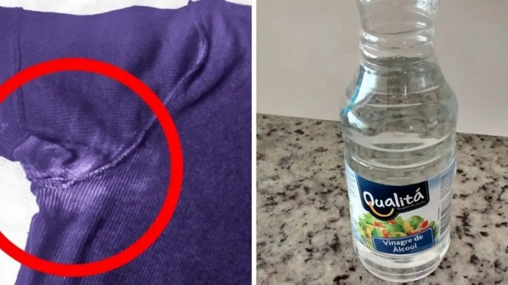 Home Hacks Home trick with vinegar to remove deodorant stains from clothes Best Slimming World