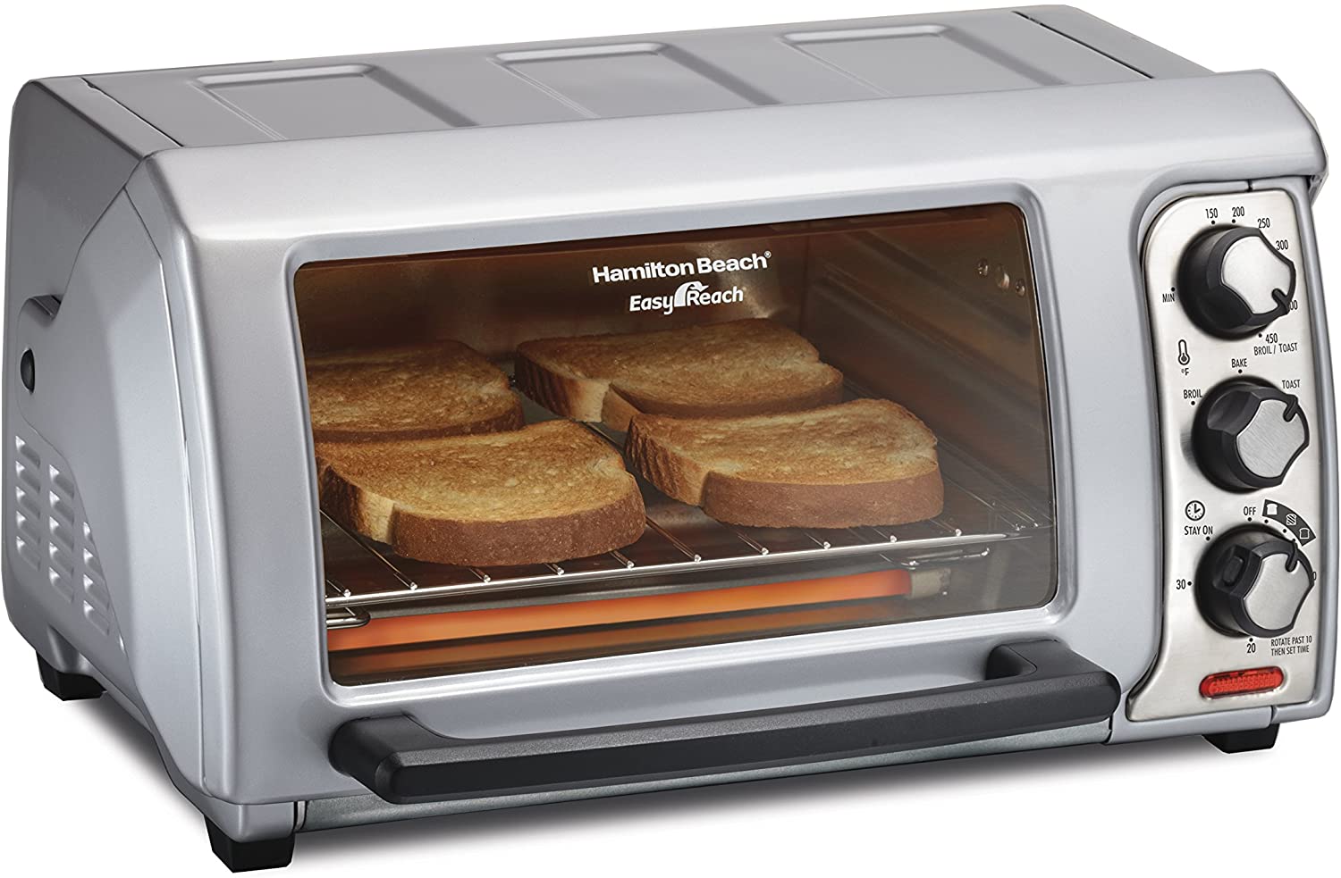 Hamilton Beach 31344D Easy Reach Toaster Oven Safe to access and Easy