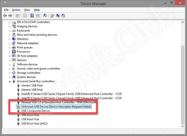 USB device descriptor failure скачать для Windows 10 64 Bit