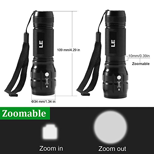 Cheapest Flashlight lighting ever reviews Le adjustable focus led