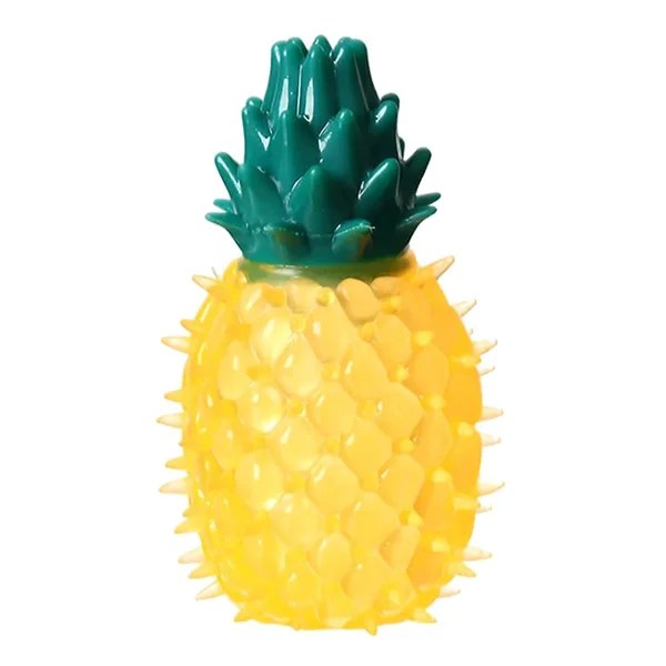 Pineapple Toy Squeak Latex Dog Toy Fruit Shape Dog Chew Toy