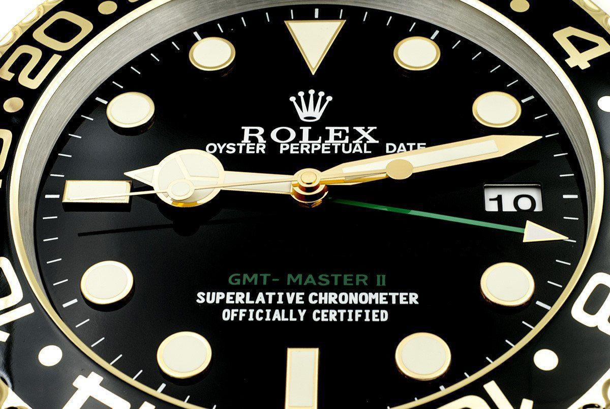 ROLEX WALL CLOCK GMT MASTER II GOLDEN STYLE RL52 ** FREE SHIPPING