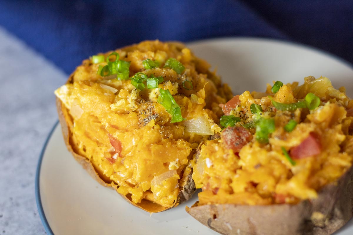 twice baked breakfast sweet potatoes; Best With Chocolate