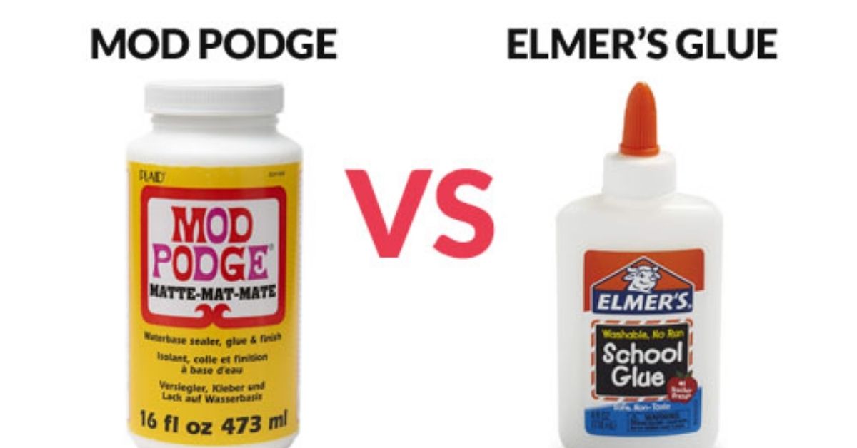 Mod Podge vs. Elmer's Glue The Best Glue For Fabric To Wood