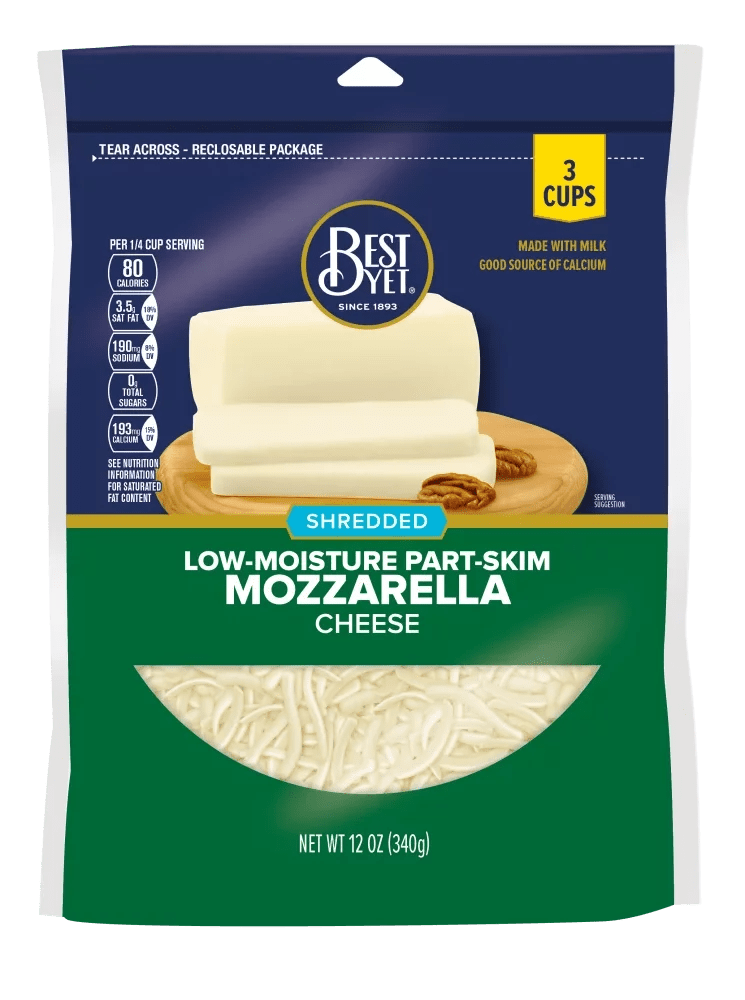 Shredded Mozzarella Cheese Best Yet Brand