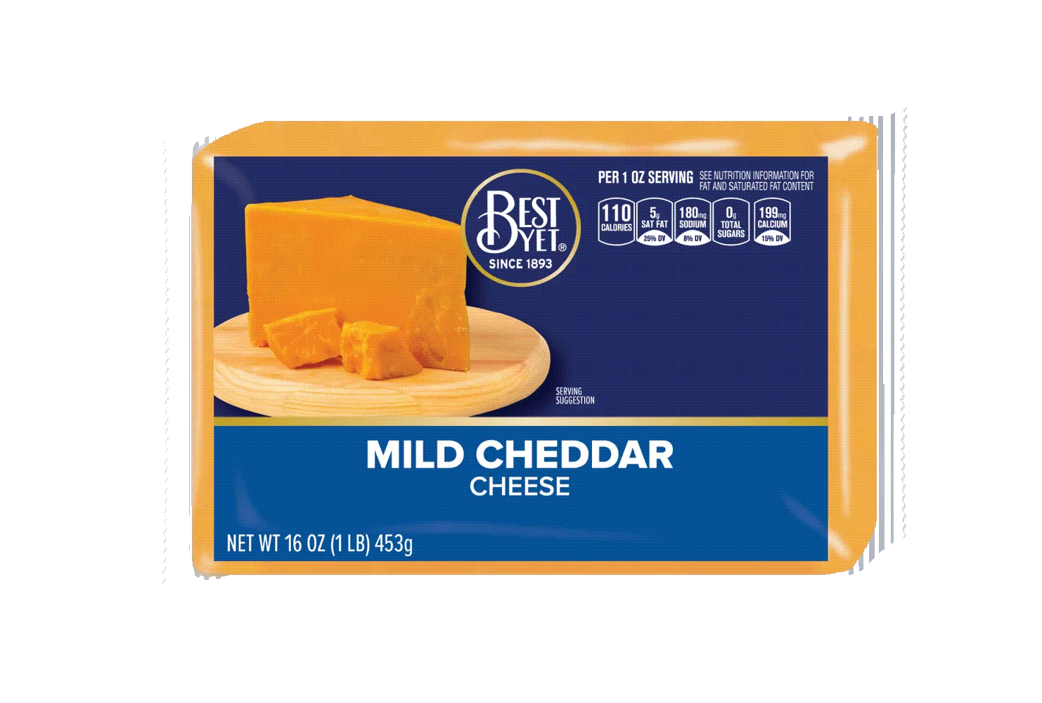 Chunk Mild Cheddar Cheese Best Yet Brand