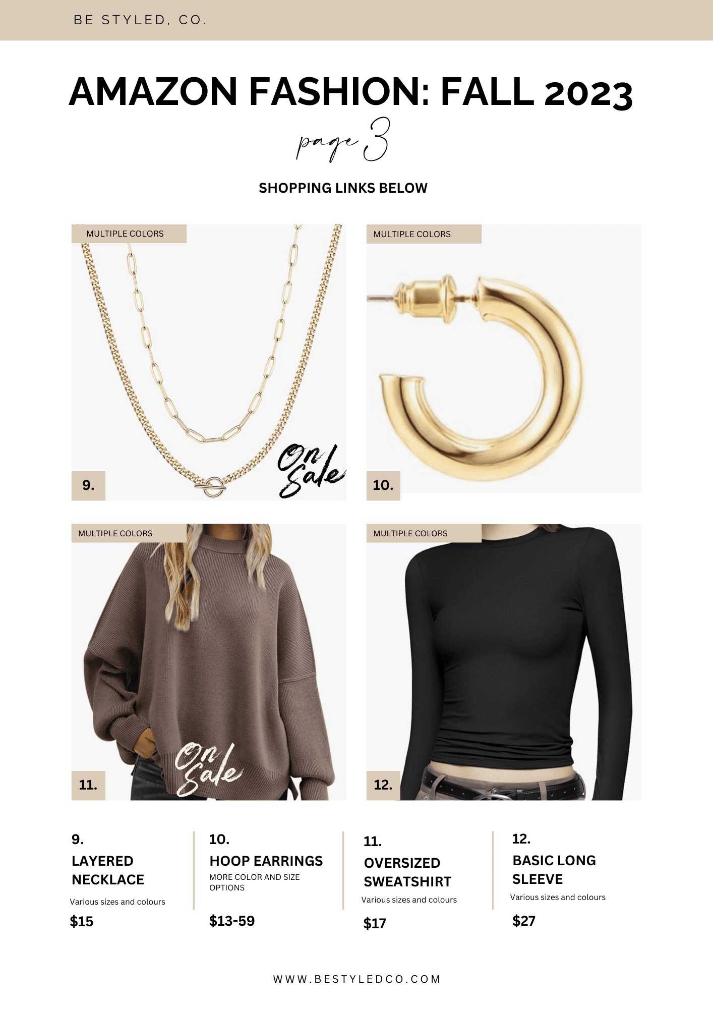 Our Top 12 Amazon Fashion Picks Be Styled Co.