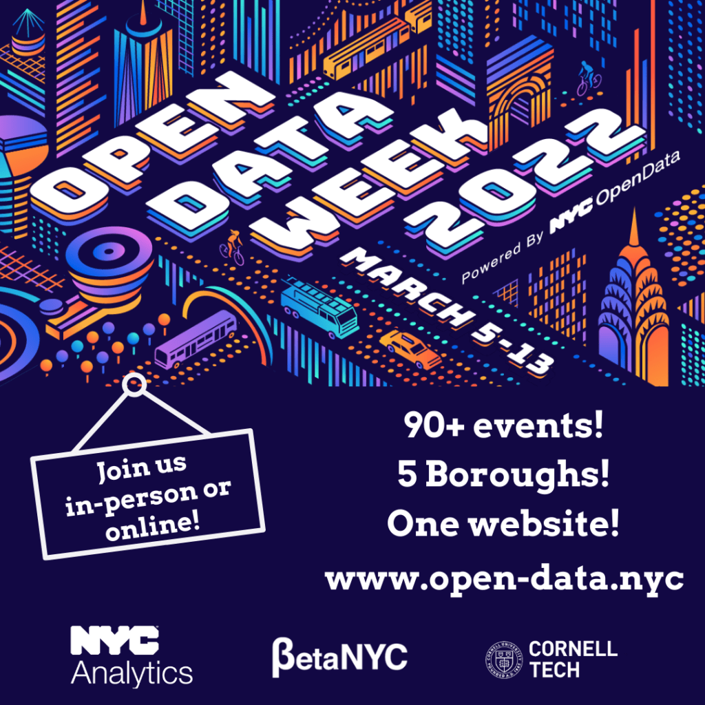 to NYC School of Data and Open Data Week 2022 BetaNYC