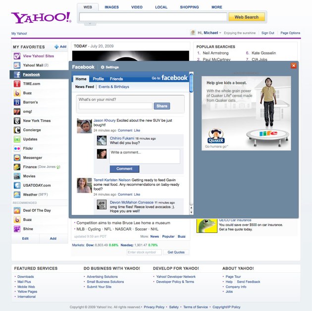 New Yahoo Home Page Tomorrow. Here's What It Looks Like TechCrunch