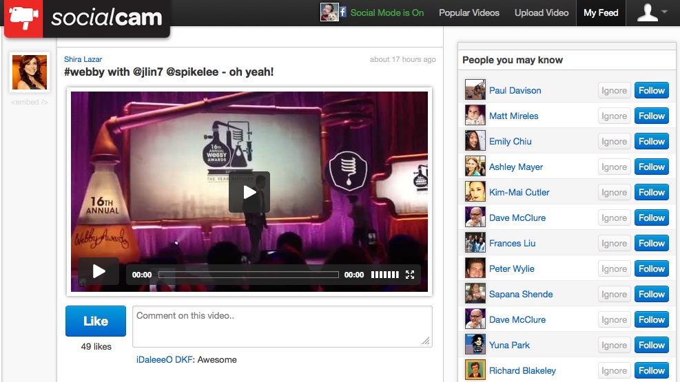 To Capture New Users, Socialcam Redesigns Its site And Introduces A