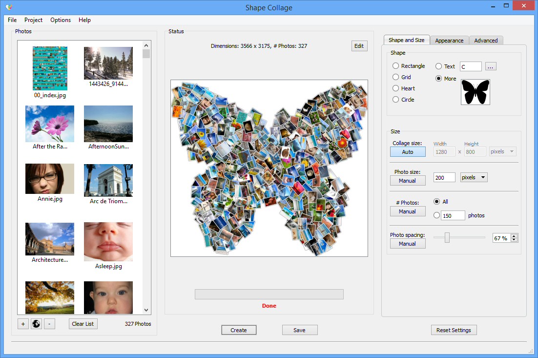 Create fun photo collages in seconds with Shape Collage
