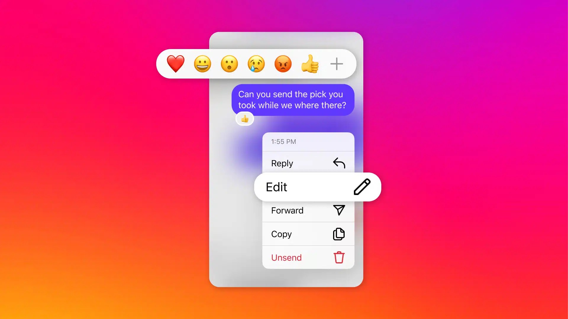 Now you can edit Instagram DMs, pin messages and more