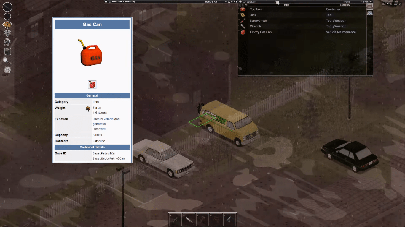 How to Hotwire Car Project Zomboid Requirements