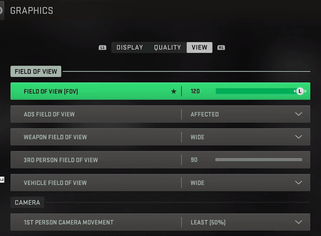 Call of Duty FOV Slider Warzone Console Guide
