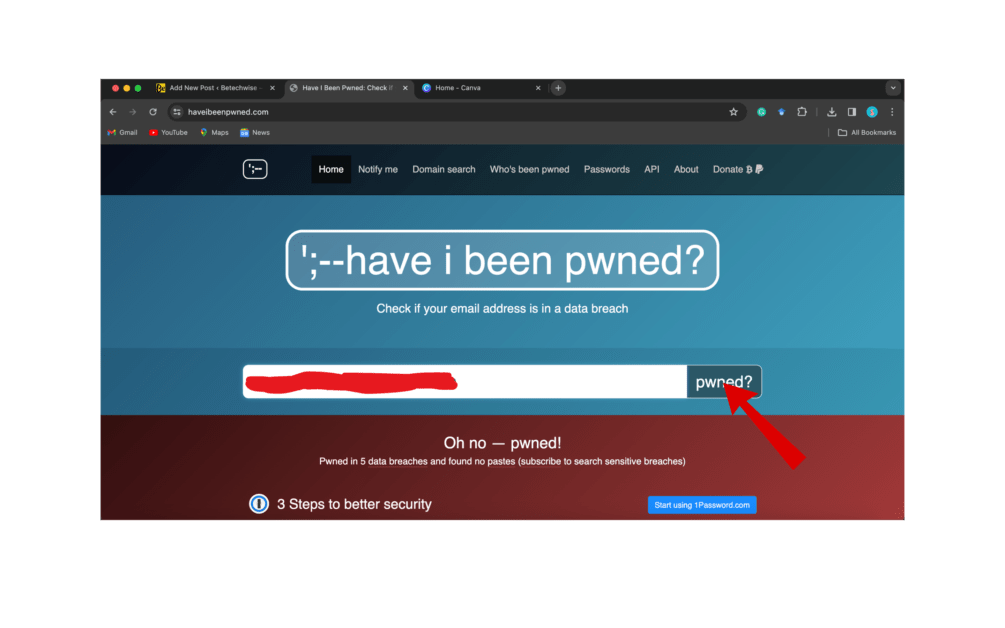How to know if your email data or password has been leaked on the internet - Betechwise
