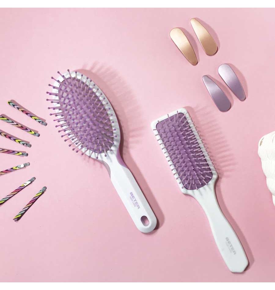 Cepillo neumático púas nylon Beter. accesorios y cosméticos para la