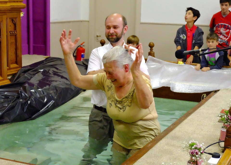 Baptism 2015 Bethany Evangelical Church, Dumfries