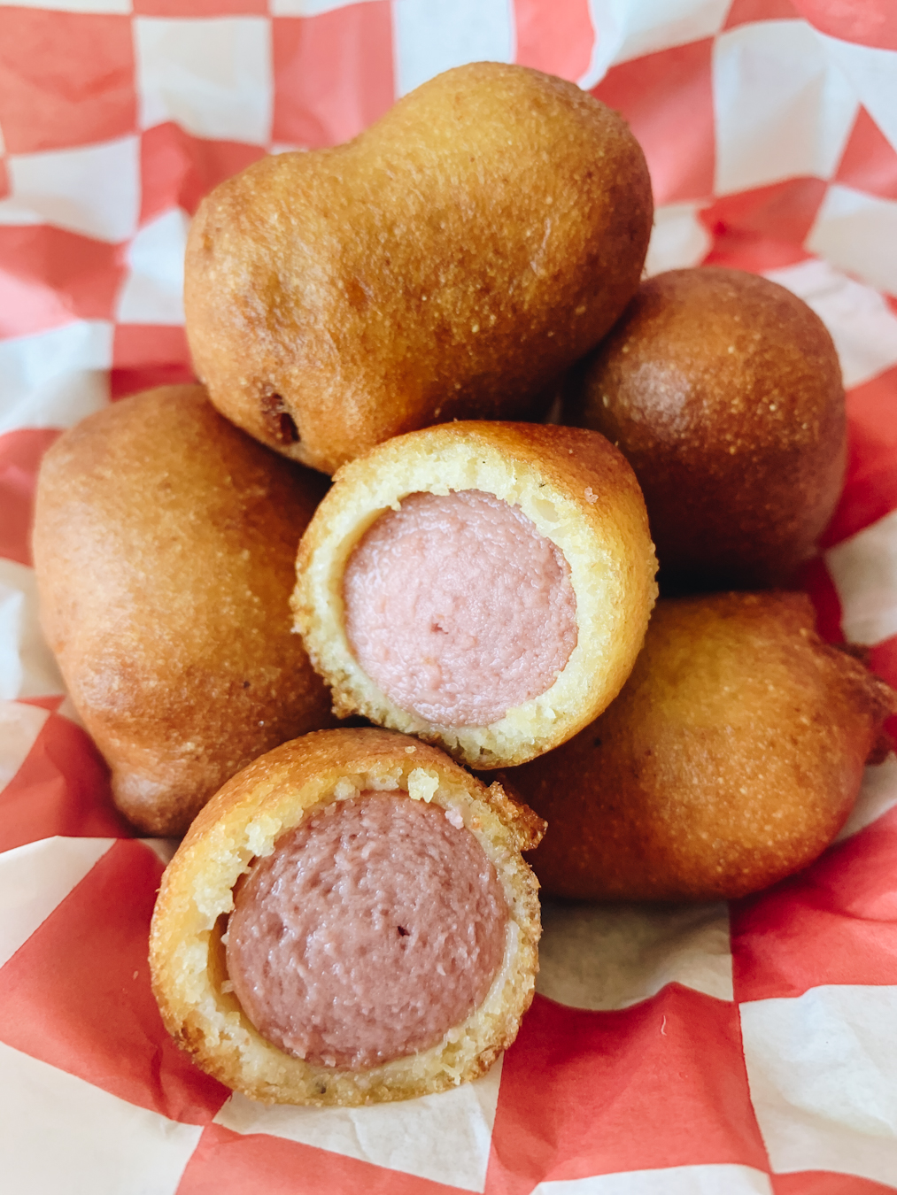 Casey's Corner Inspired Corn Dog Nuggets • Bethany Vinton