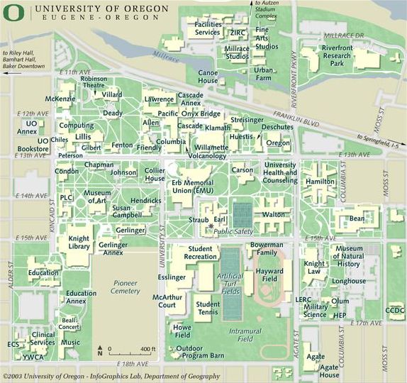 Campus Map Uo Zip Code Map Images