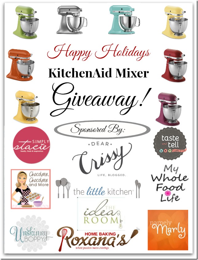 It’s a KitchenAid mixer Giveaway! Beth Bryan
