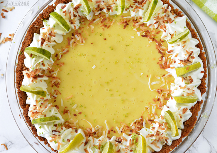 Toasted Coconut Key Lime Pie