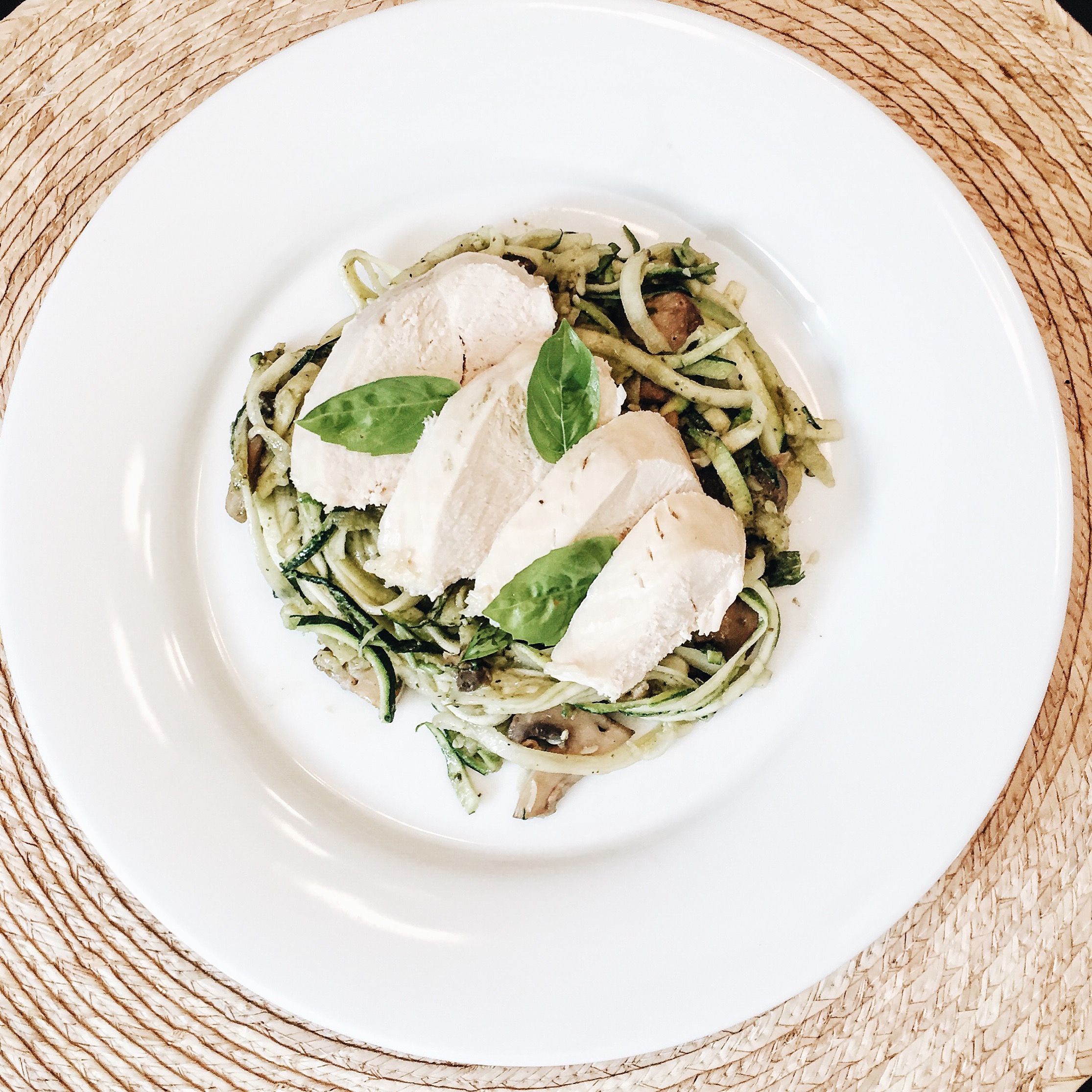 Basil Pesto Zoodles bethtalbott
